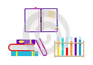 School supplies vector set