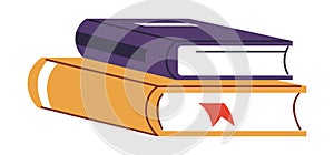 School textbook, education and lessons studies