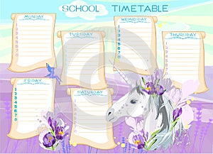 School timetable