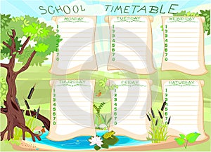 School timetable