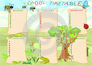 School timetable