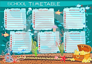 School timetable