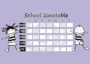 School timetable