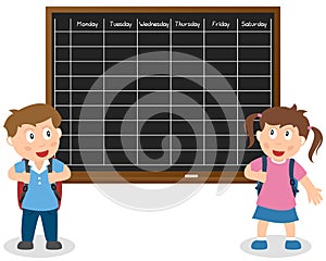 School Timetable with Kids