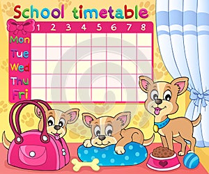 School timetable thematic image 5