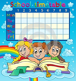 School timetable thematic image 7