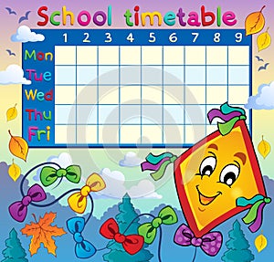 School timetable thematic image 8