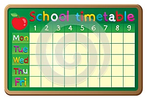 School timetable theme image 2