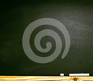 The school or university blackboard with threadbare chalk