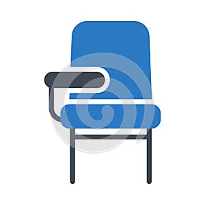 School glyph colour vector icon