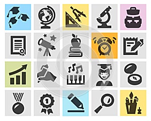 School vector logo design template. education or