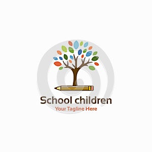 School vector logo
