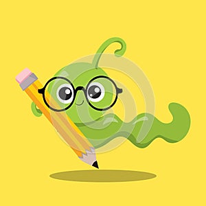 SCHOOL WORM PENCIL 02