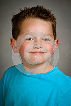 School yearbook portrait of child