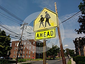 School Zone Ahead Sign