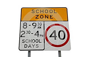 School Zone Sign