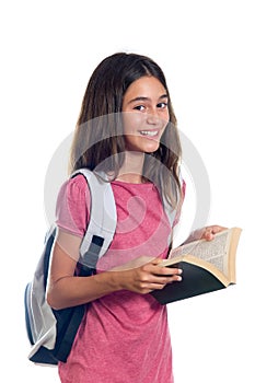 Schoolgirl with book