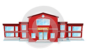 Schoolhouse or Educational Place, School Vector