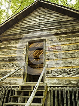 Schoolhouse in the Museum of Apalachia in Clinton Tennesee USA