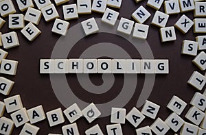 Schooling letter tiles