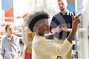 Schoolkid Solving Equation