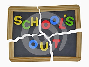 Schools out on broken slate