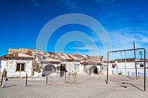 Schoolyard in Abandoned Town