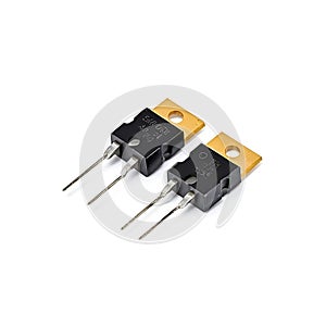 Schottky Diode isolated on a white background