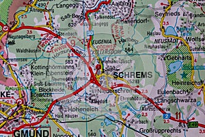 Schrems, Austria, on a road m