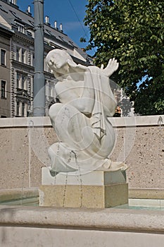Schubertbrunnen fountain, Vienna
