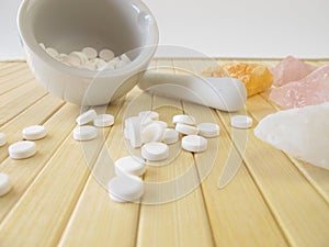 Schuessler salts with mortar