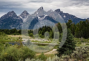 Schwabacher Landing in the Grand Tetons.