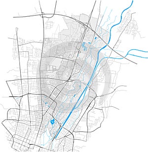 Schwabing-Freimann, MÃÂ¼nchen, Deutschland high detail vector map photo