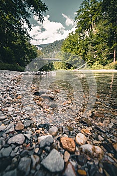 schwarza river in the hoellental in austria