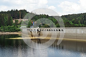 Schwarzenbach-Talsperre Dam at Black Forest in Germany