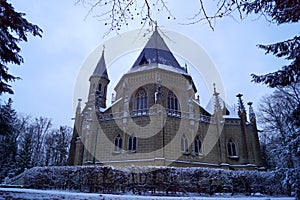 Schwarzenberg tomb and beech fence - winter time