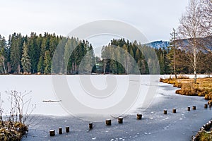 Schwarzsee lake in Kitzbuhel