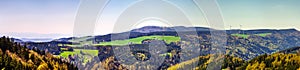 Schwarzwald mountains spring view, sunny day