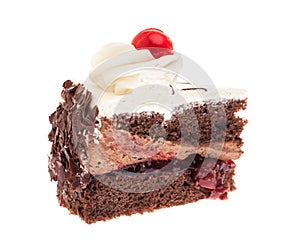 `SchwarzwÃÂ¤lderkirschtorte` - A small piece of Black Forest Cake