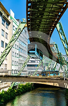 Schwebebahn, a suspension railway in Wuppertal, Germany
