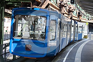 Schwebebahn train in wuppertal germany