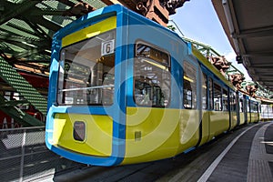 Schwebebahn train in wuppertal germany