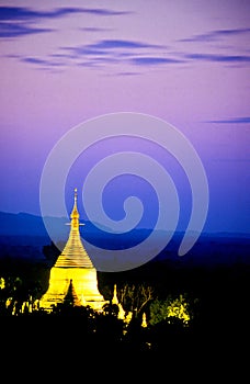 Schwezigon Pagoda- Bagan, Burma (Myanmar)