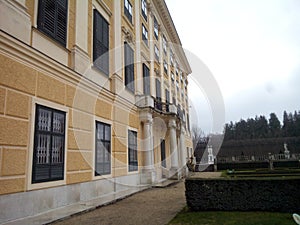 SchÃ¶nnbrunn Palace in Wien Back Building