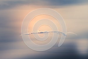 Sci-Fi Cloud in Blurred Background