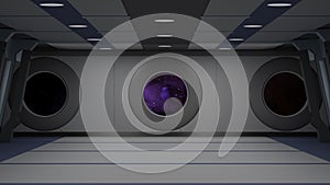Sci fi corridor