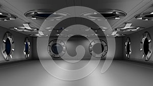 Sci fi corridor