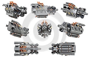 Sci-fi engine car set