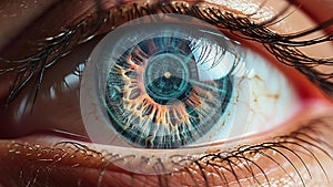 Sci fi eye contact lens