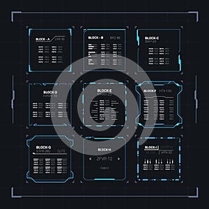 Sci-Fi HUD Ui Square Frames